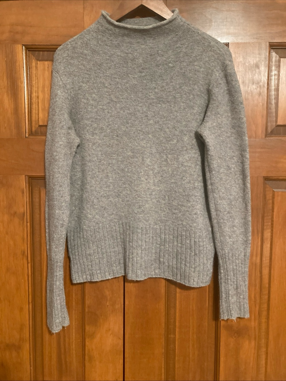 J. Crew Light brown merino wool alpaca blend Mock Neck Sweater women’s medium
